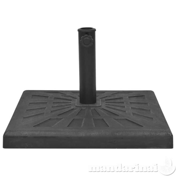 Skėčio stovas, kvadratinis, juodas, derva, 19 kg