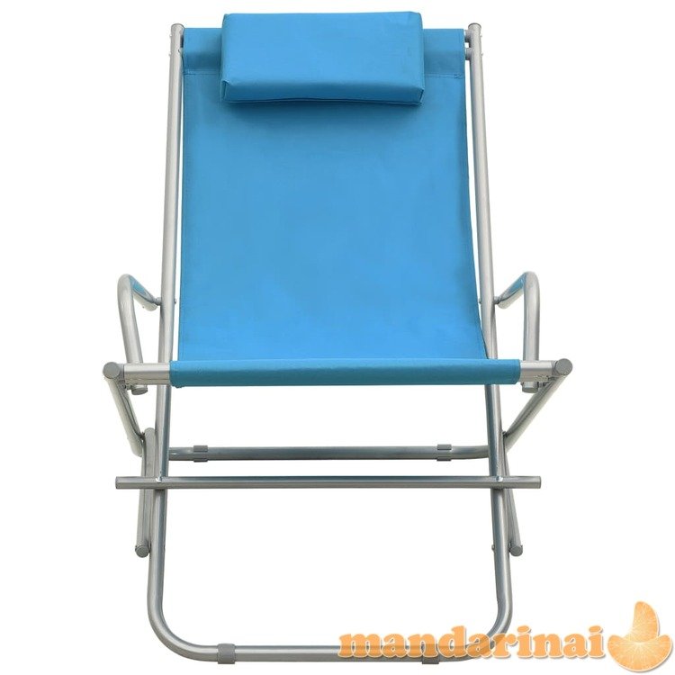 Supamos kėdės, 2vnt., mėlynos spalvos, plienas