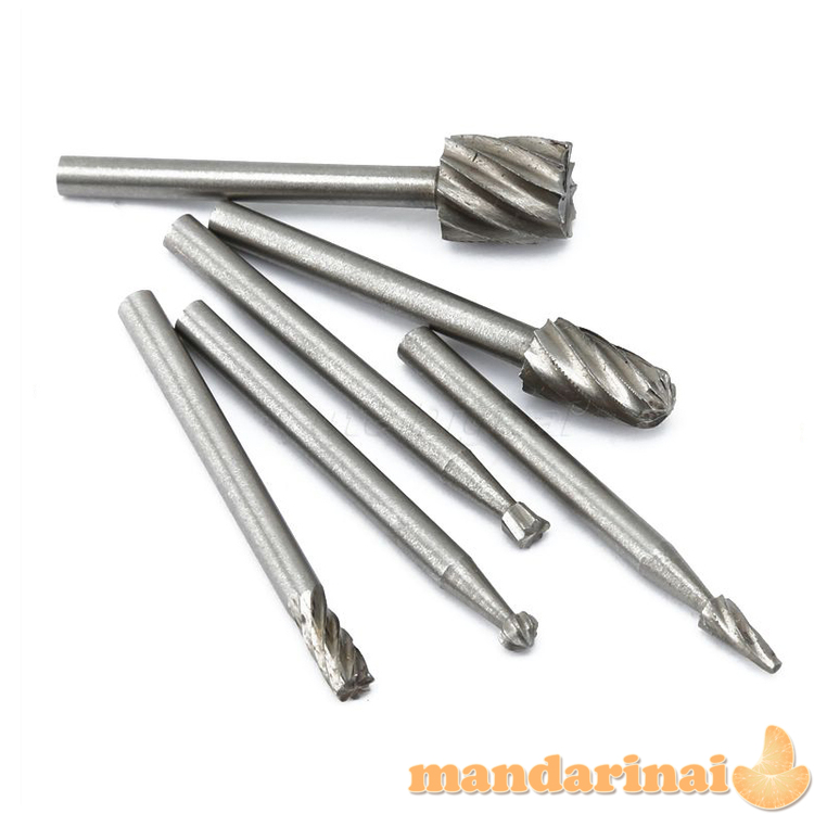 6vnt. frezų rinkinys 3.17mm koteliu