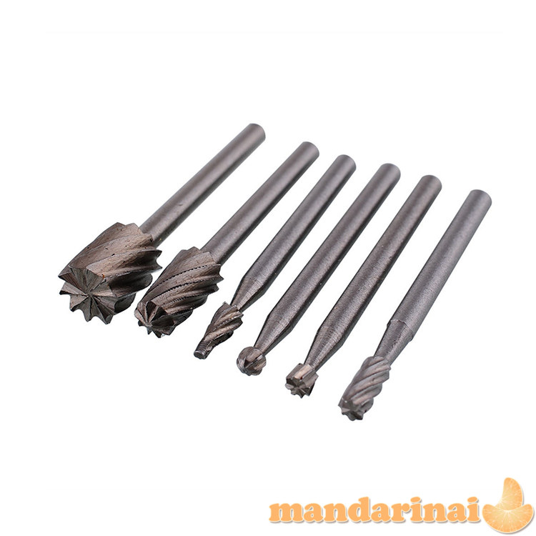 6vnt. frezų rinkinys 3.17mm koteliu