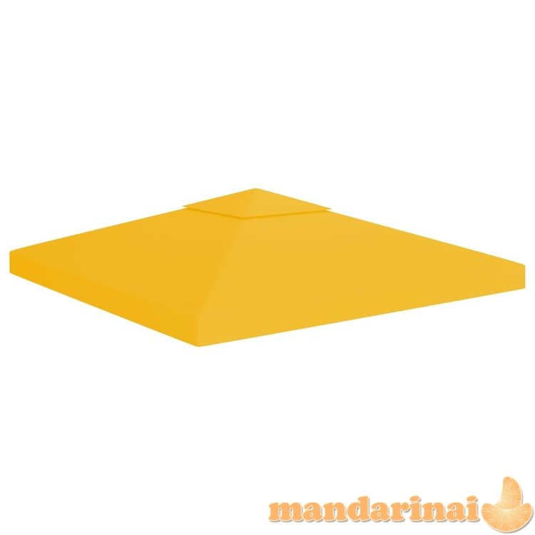 Pavėsinės uždangalas, 2 pakopų, geltonas, 3x3m, 310 g/m²