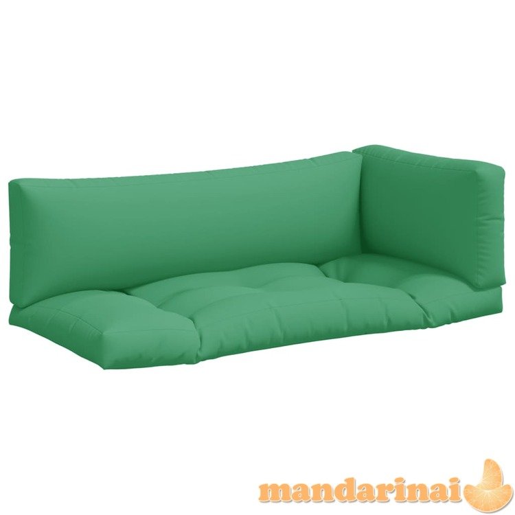 Pagalvėlės sofai iš palečių, 3vnt., žalios spalvos