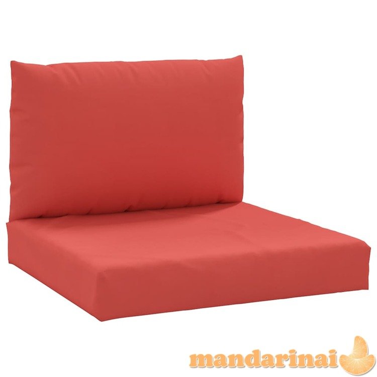 Pagalvėlės sofai iš palečių, 2vnt., raudonos spalvos, audinys