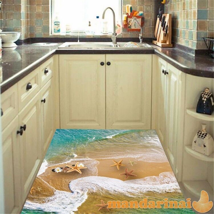 3D grindų lipdukas Jūros žvaigždės