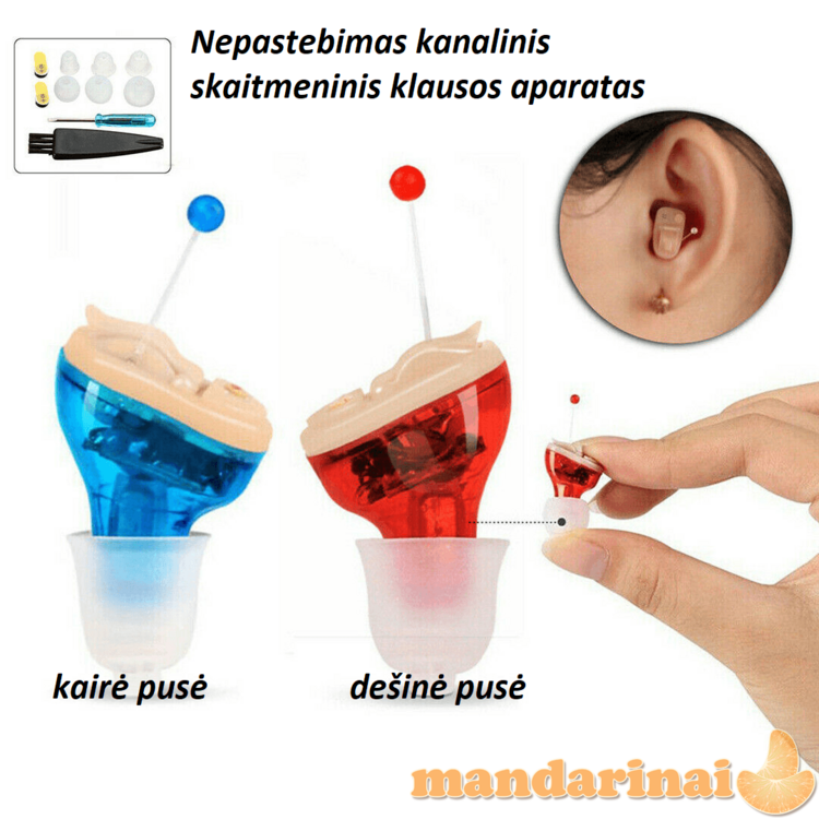 Pakraunamų skaitmeninių klausos aparatų komplektas