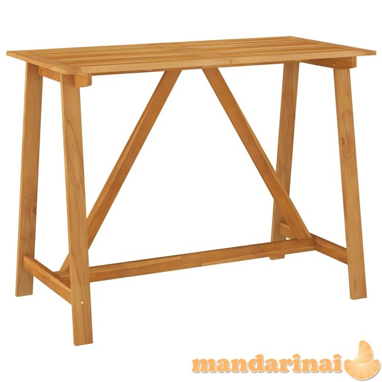 Sodo baro stalas, 140x70x104cm, akacijos medienos masyvas