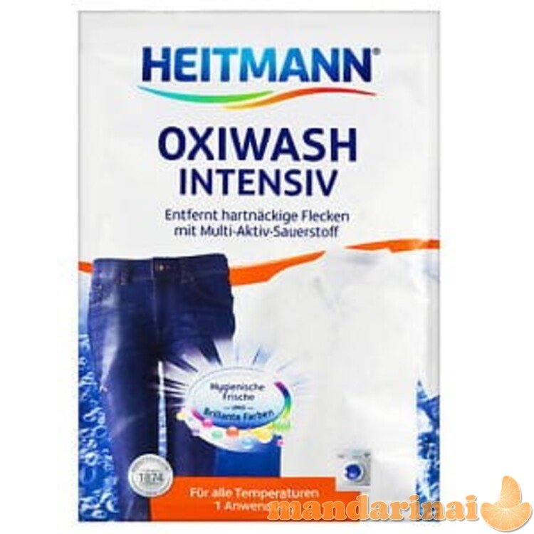 HEITMANN OXI Wash Intesiv 50g Dėmių valiklio paketėlis
