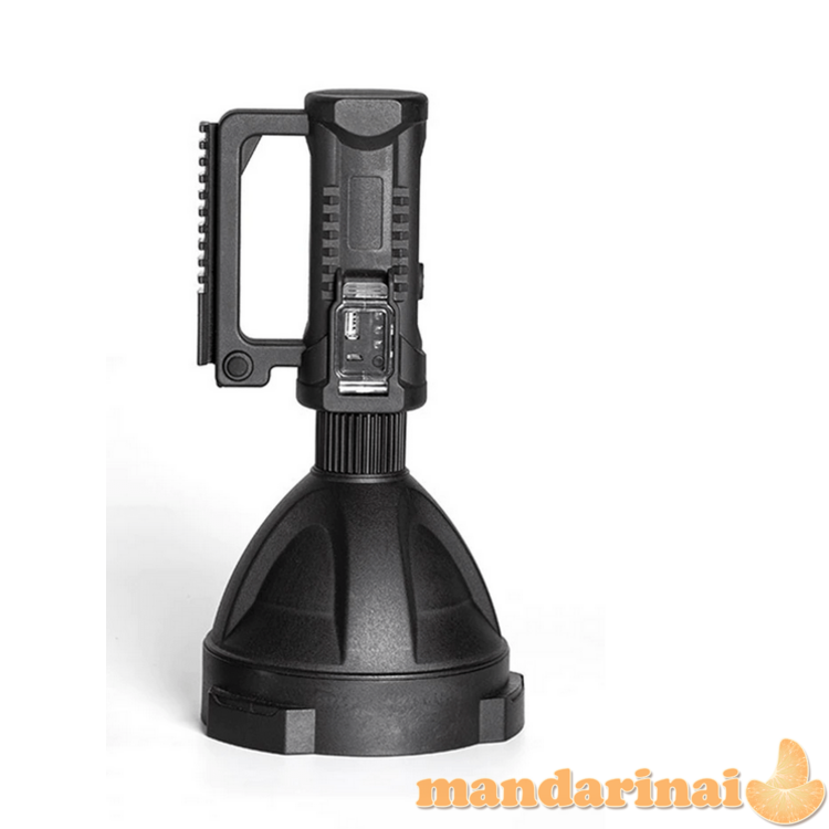 Galingas pakraunamas prožektorius su stovu