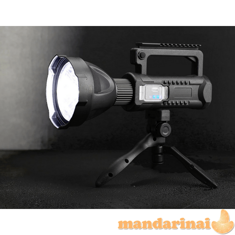 Galingas pakraunamas prožektorius su stovu