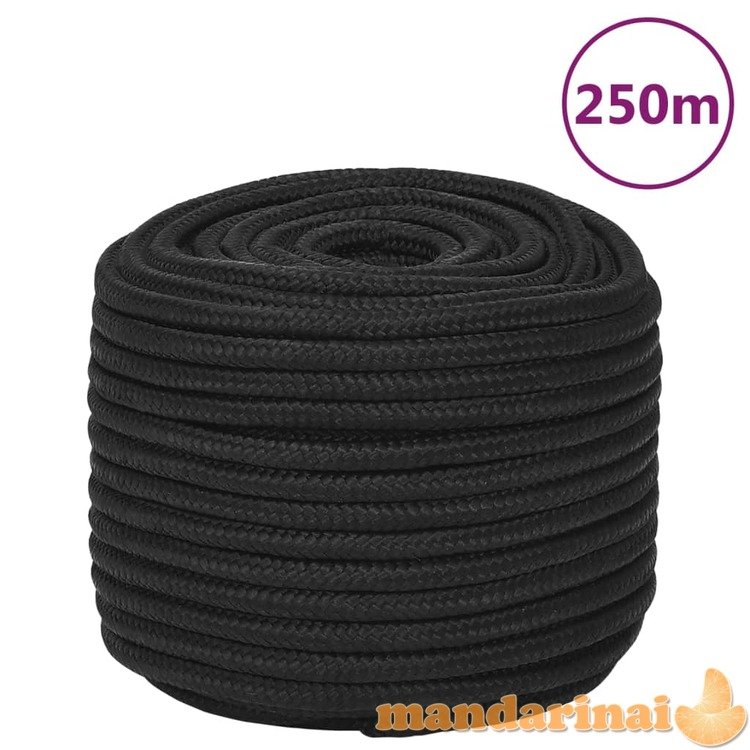 Valties virvė, visiškai juoda, 14mm, 250m, polipropilenas