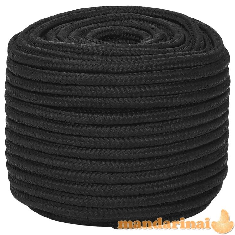 Valties virvė, visiškai juoda, 14mm, 250m, polipropilenas