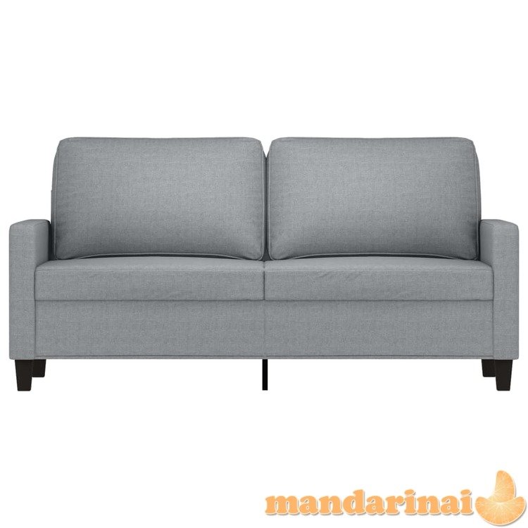 Dvivietė sofa, šviesiai pilkos spalvos, 140cm, audinys