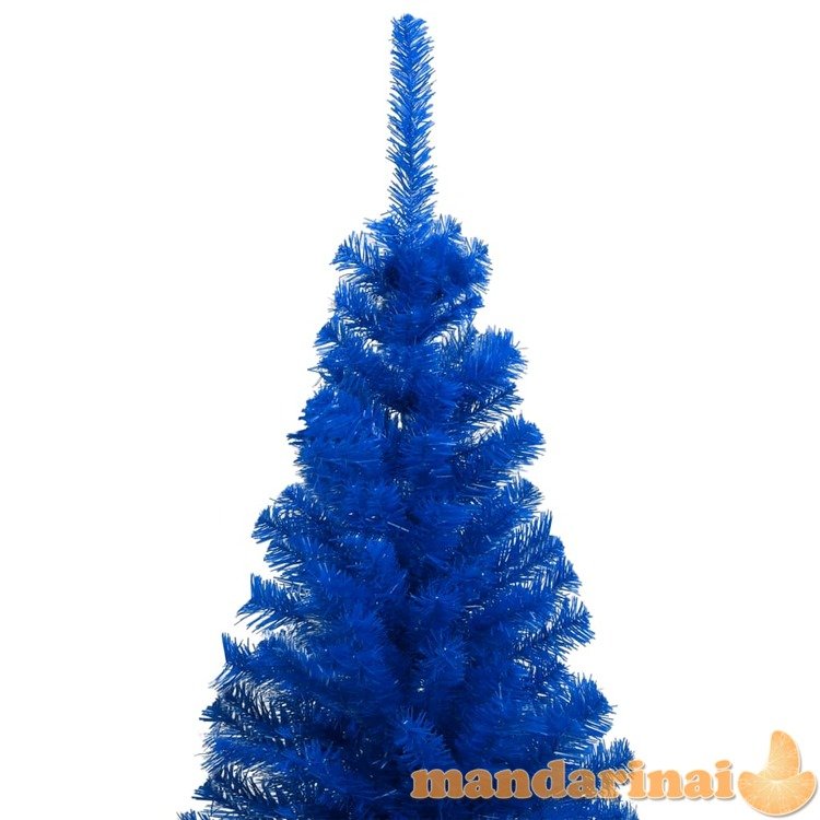 Dirbtinė kalėdų eglutė su žaisliukais, mėlyna, 240cm, pvc