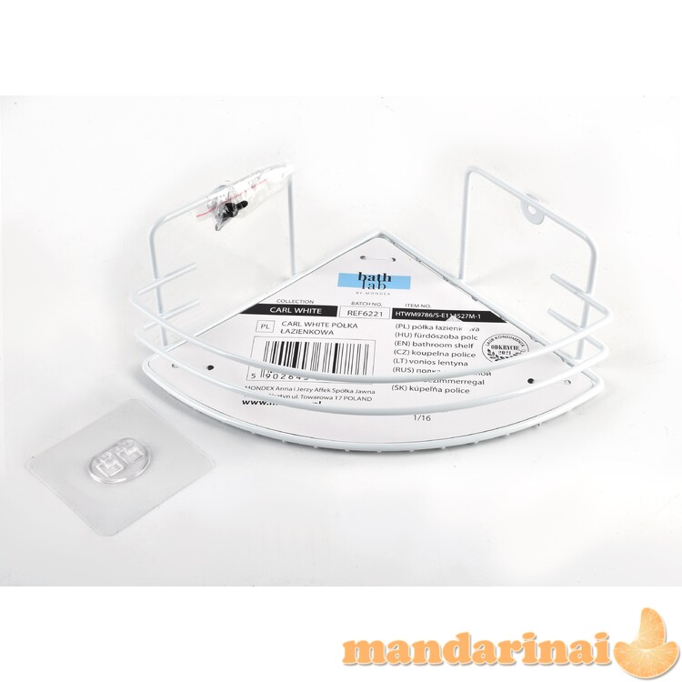 Carl balta vonios lentyna H9x19x19cm 1 