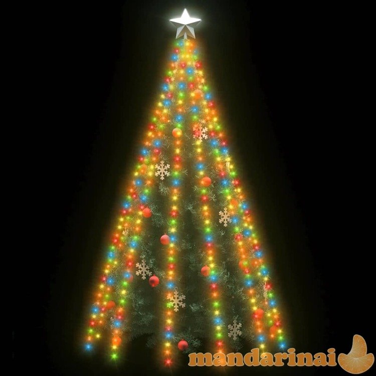 Kalėdų eglutės girlianda su 500 spalvotų led lempučių, 500cm
