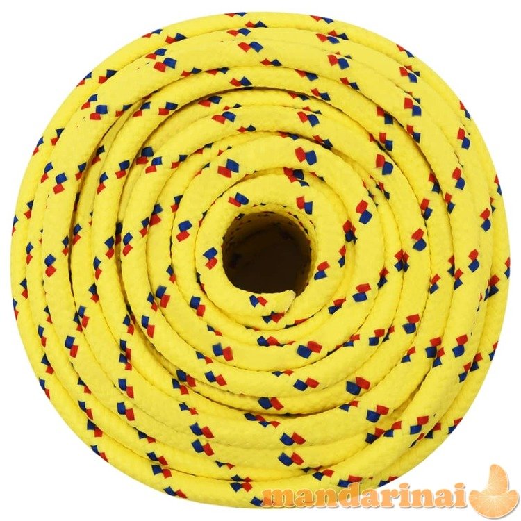 Valties virvė, geltonos spalvos, 12mm, 25m, polipropilenas