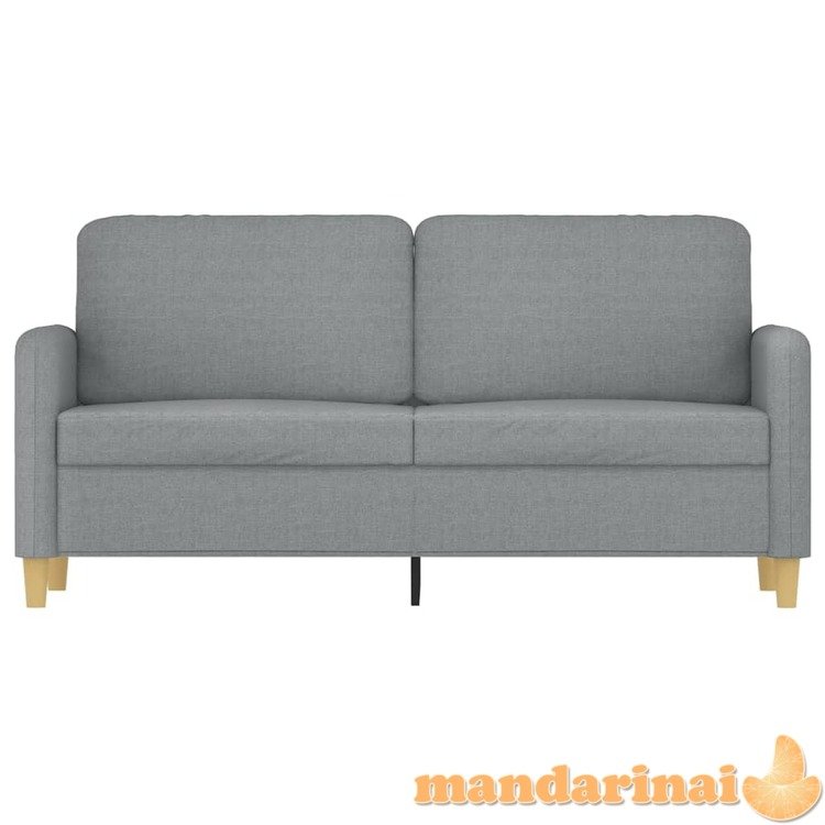 Dvivietė sofa, šviesiai pilkos spalvos, 140cm, audinys
