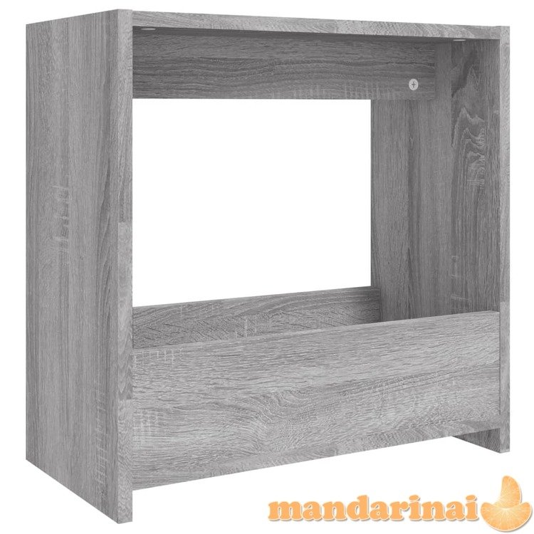 Šoninis staliukas, pilkas ąžuolo, 50x26x50cm, apdirbta mediena