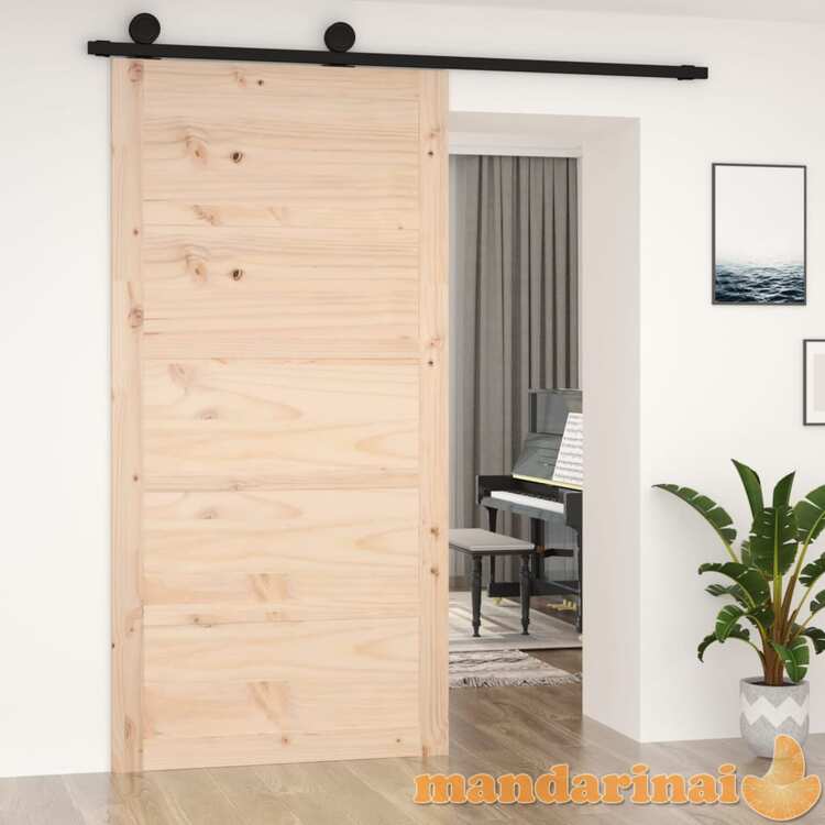 Tvarto durys, 100x1,8x204,5cm, pušies medienos masyvas