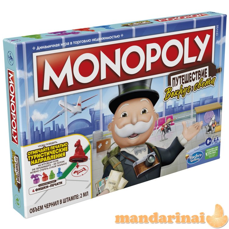 MONOPOLY Žaidimas „Monopolis: keliauk. Pasaulinis turas“, RU