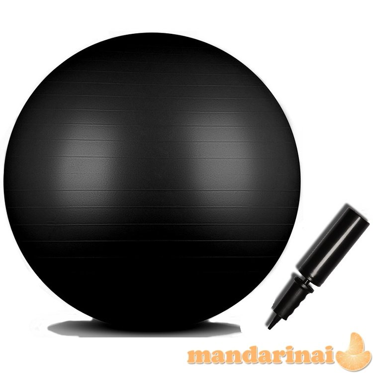 Gimnastikos kamuolys Sanro Anti-burst 85cm juodas