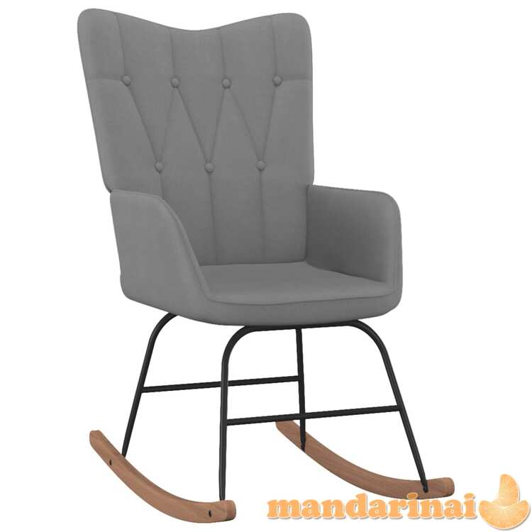 Supama kėdė, tamsiai pilkos spalvos, audinys