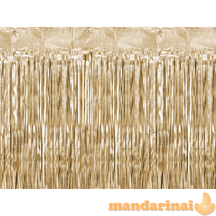 Party curtain, gold, 90x250cm