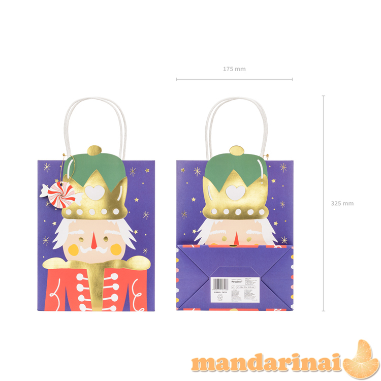 Gift bag Nutcracker, mix, 18x25x10.5cm