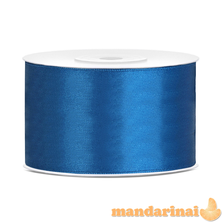 Satin Ribbon, blue, 38mm/25m