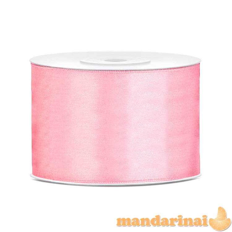 Satin Ribbon, light pink, 50mm/25m (1 pc. / 25 lm)