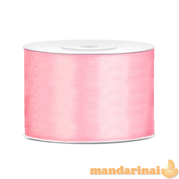 Satin Ribbon, light pink, 50mm/25m (1 pc. / 25 lm)