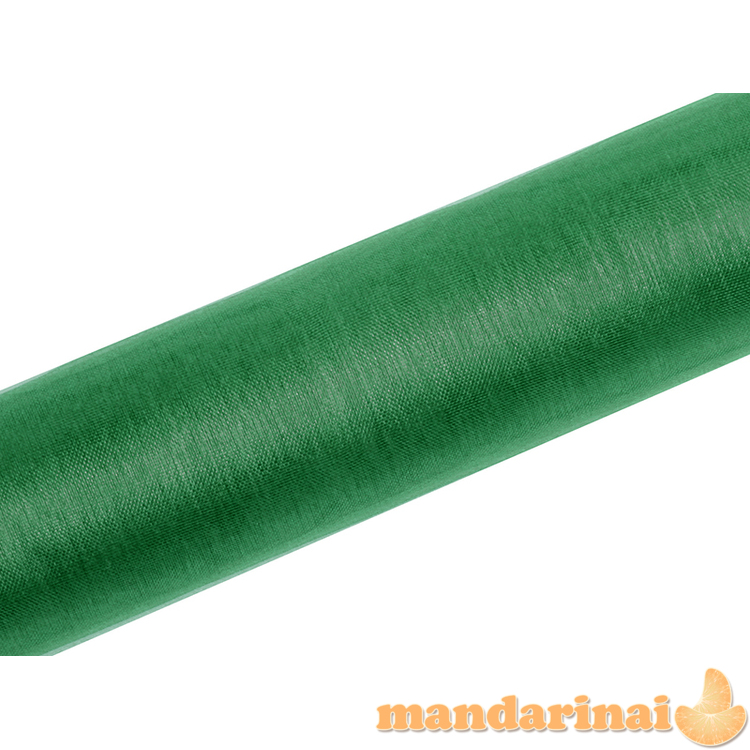 Organza Plain, emerald green, 0.16 x 9m (1 pc. / 9 lm)