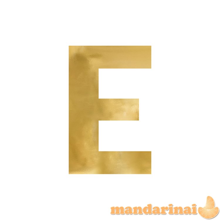 Mirror letter   E  , gold, 40x60 cm