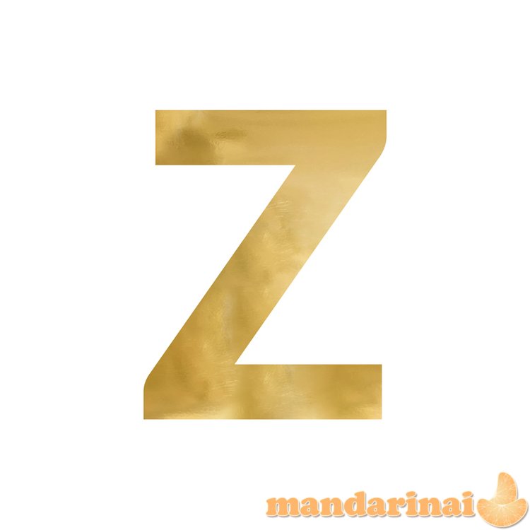 Mirror letter   Z  , gold, 47x60 cm