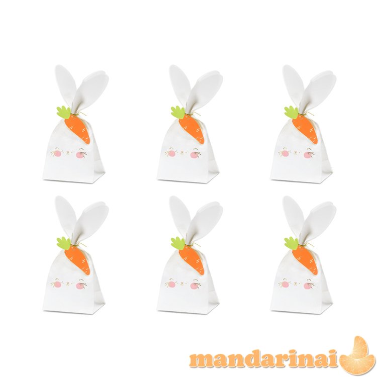 Treat bags Rabbit, mix, 7.5x9x22.5 cm (1 pkt / 6 pc.)