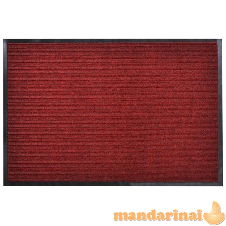 Raudonas pvc durų kilimėlis, 120 x 180 cm