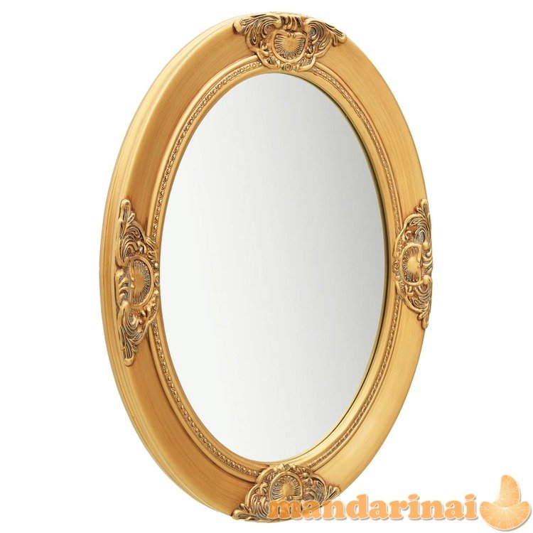 Sieninis veidrodis, auksinis, 50x70cm, barokinio stiliaus