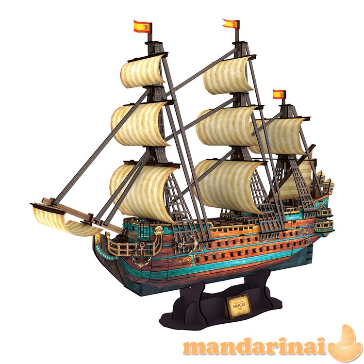 CUBICFUN 3D dėlionė „Ispanų karo laivas San Felipe“