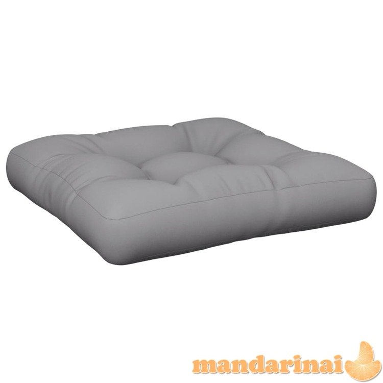 Paletės pagalvėlė, pilkos spalvos, 60x60x12cm, audinys