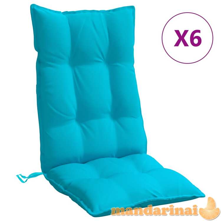 Kėdės pagalvėlės, 6vnt., turkio spalvos, oksfordo audinys