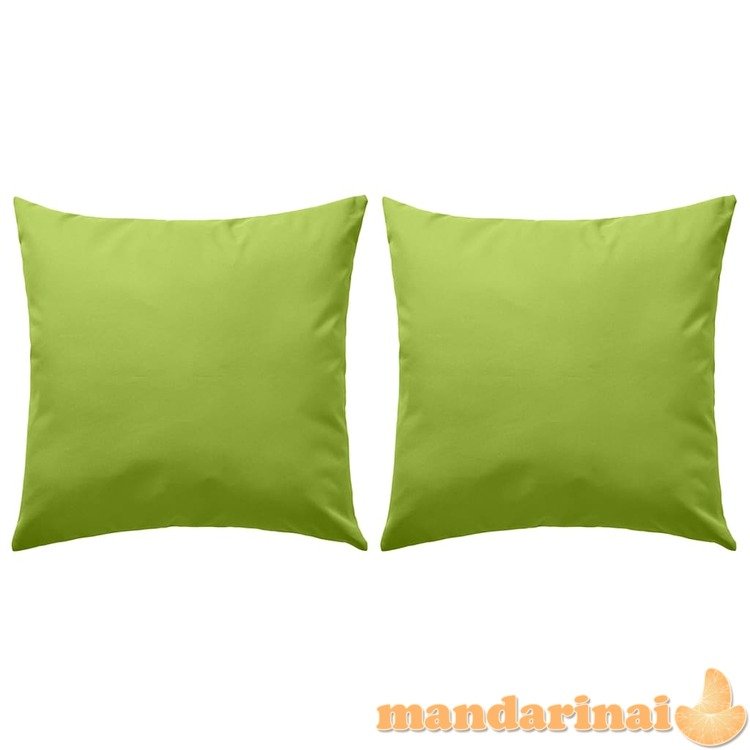 Lauko pagalvės, 2 vnt., obuolio žalios spalvos, 45x45cm