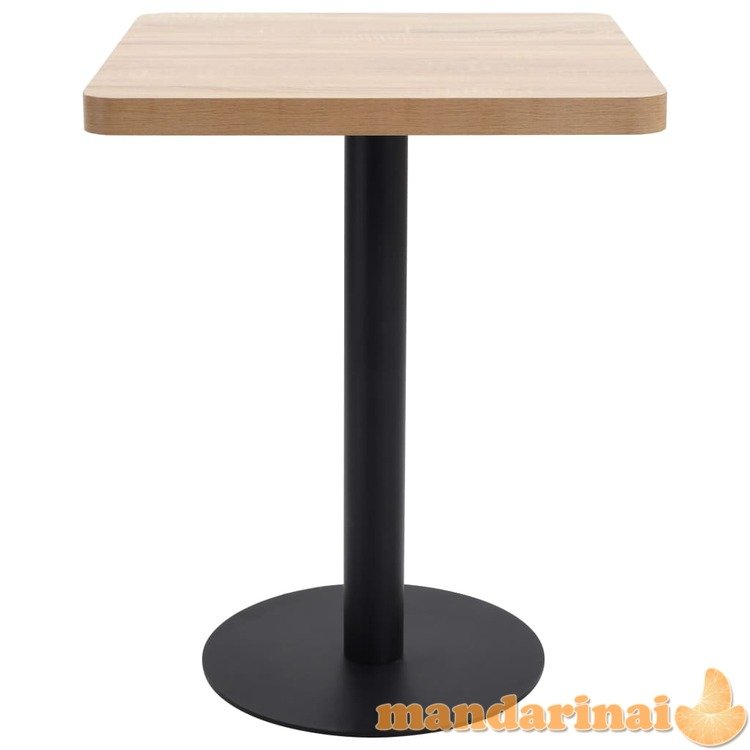 Bistro staliukas, šviesiai rudos spalvos, 60x60cm, mdf