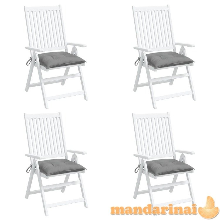 Kėdės pagalvėlės, 4vnt., pilkos, 50x50x7cm, oksfordo audinys