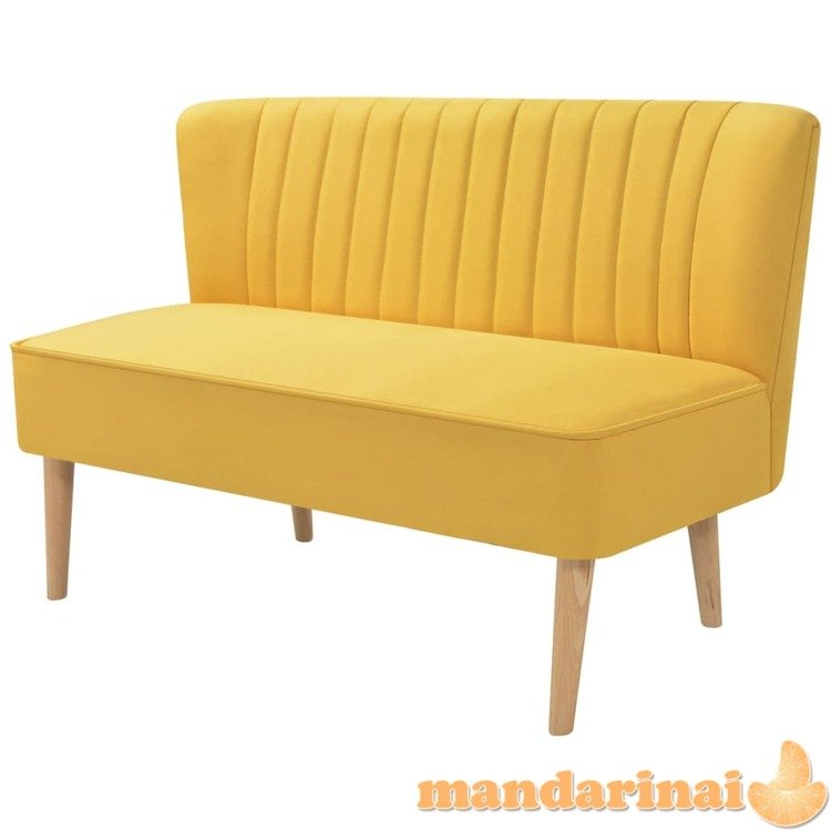 Sofa, audinys, 117x55,5x77cm, geltona