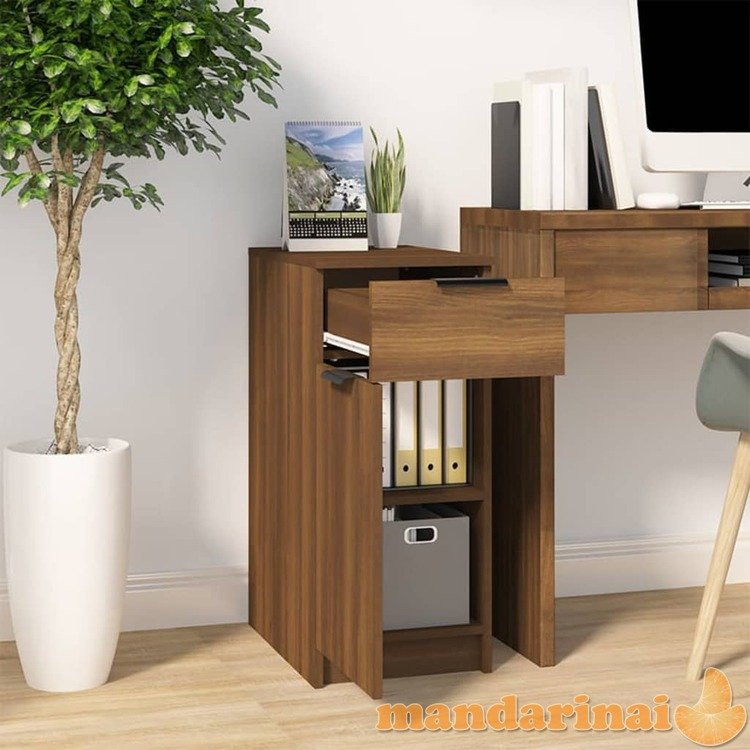 Rašomojo stalo spintelė, ruda, 33,5x50x75cm, apdirbta mediena