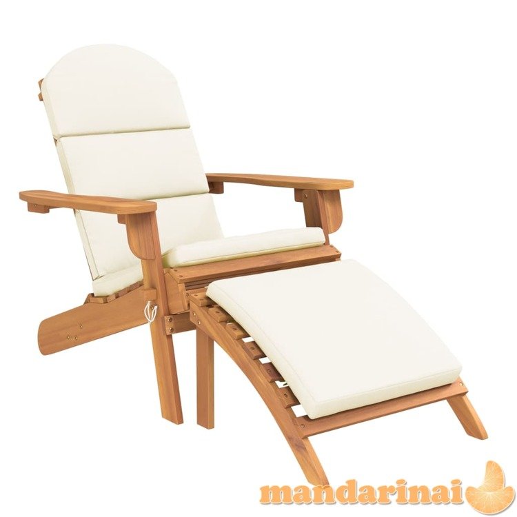Sodo adirondack kėdė su pakoja, akacijos medienos masyvas