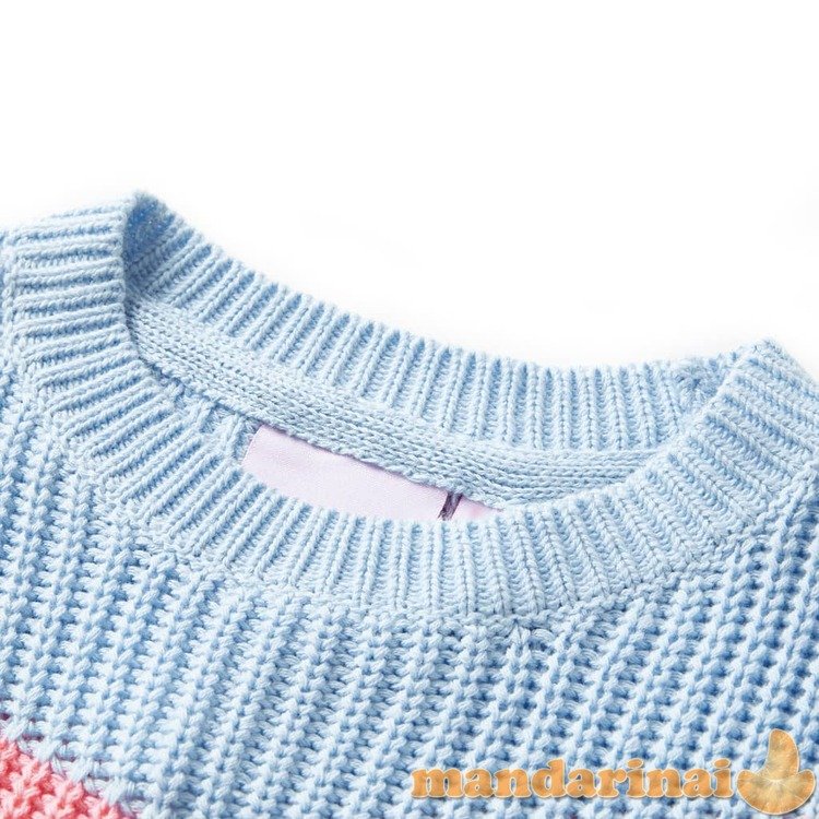 Vaikiškas megztinis, mėlynos spalvos, megztas, 116 dydžio