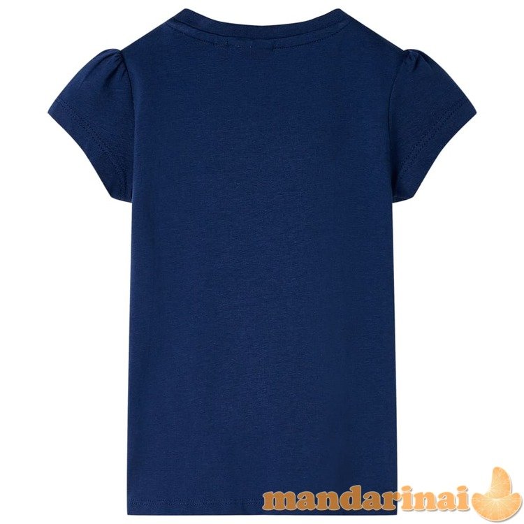Vaikiški marškinėliai, tamsiai mėlyni, 116 dydžio
