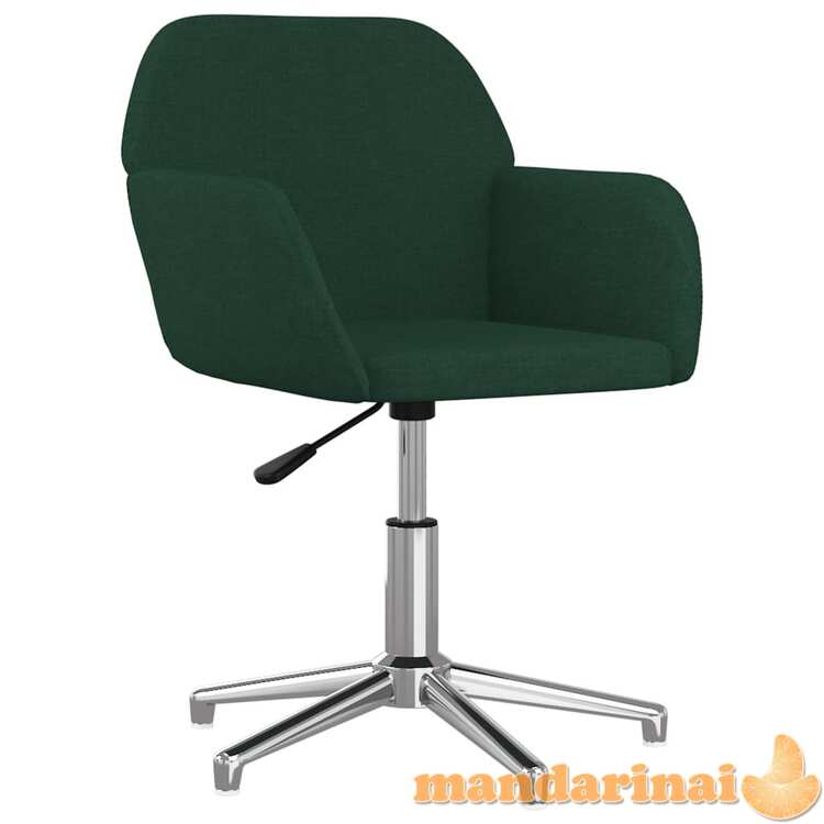 Pasukama valgomojo kėdė, tamsiai žalios spalvos, audinys