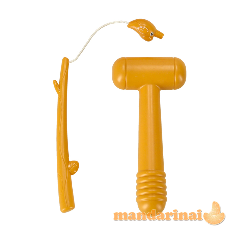 Mielas morkų interaktyvus žaislas 4in1 mėlynas